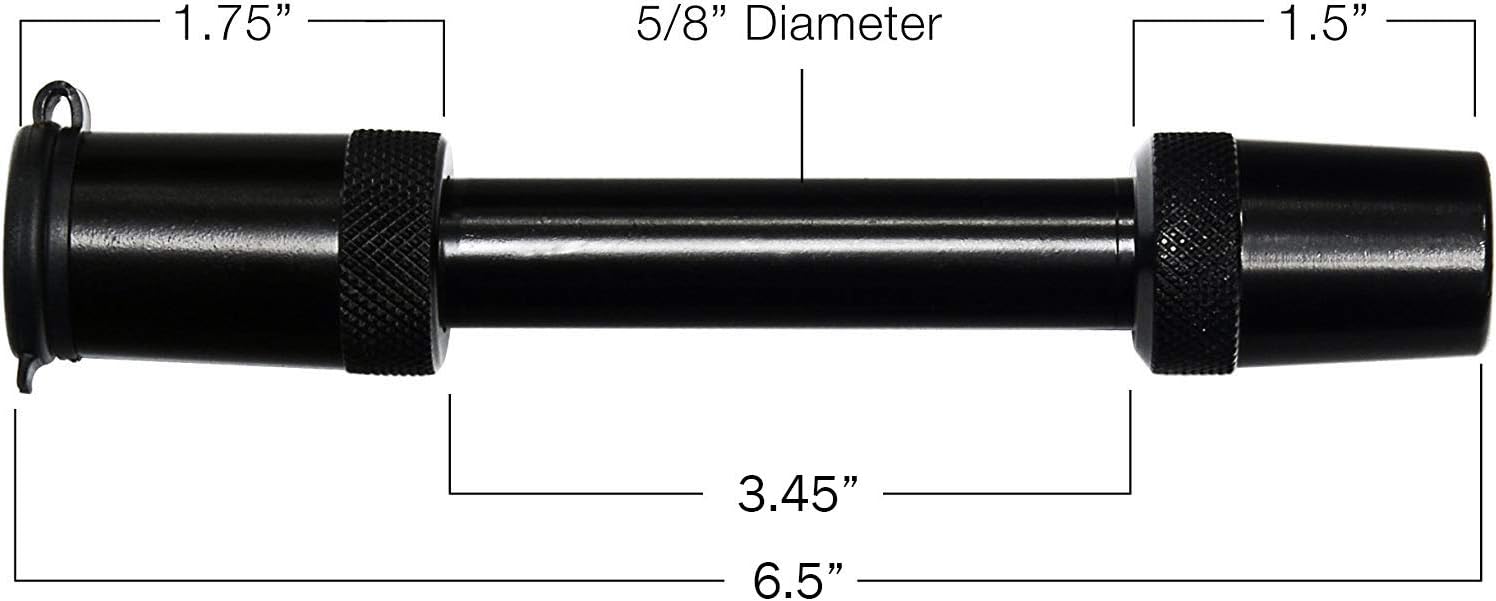 Cocoweb HL-58BK | C-Lock Heavy Duty Locking 5/8 Inch Hitch Pin - Black