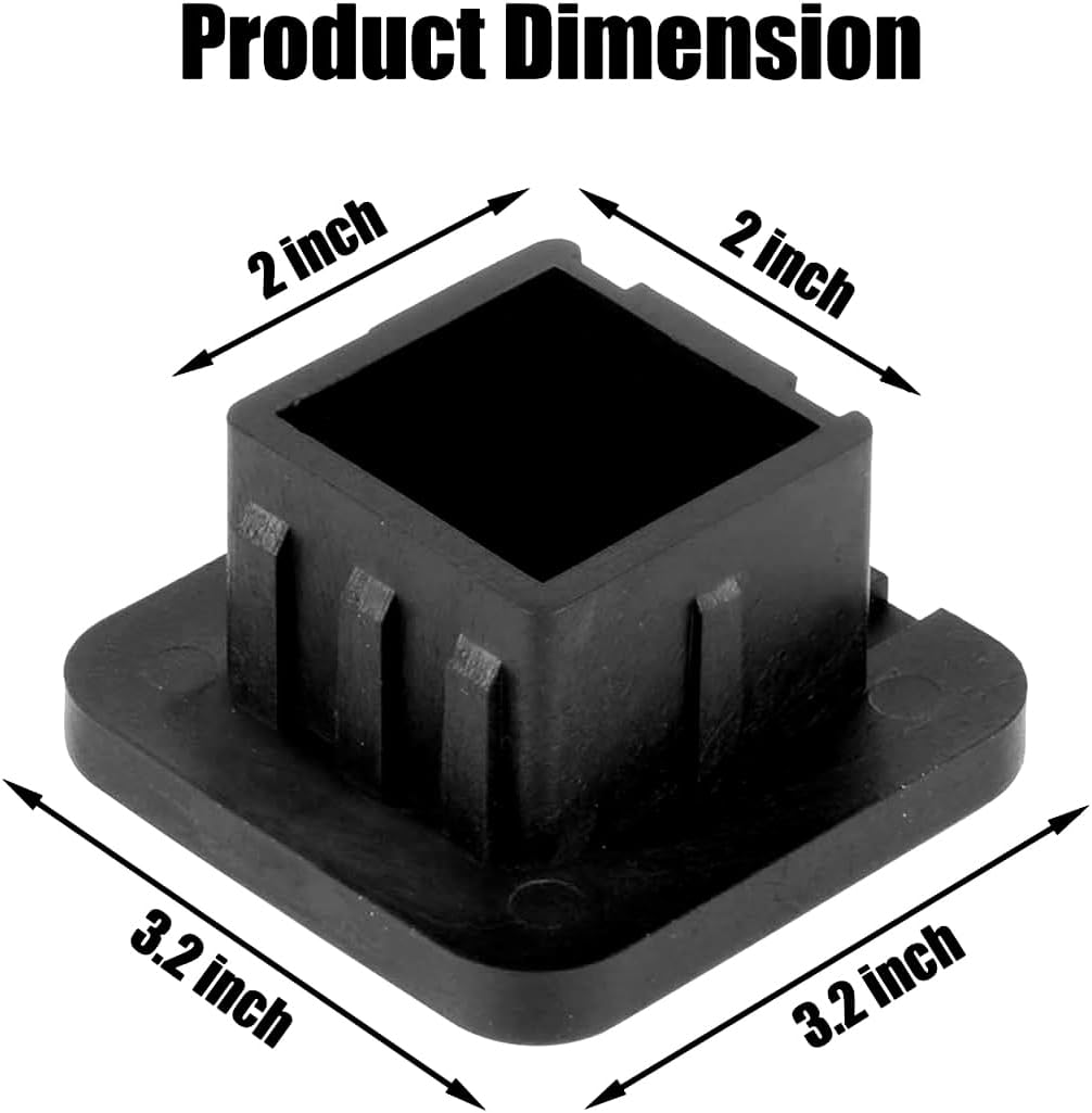 Heavy Duty Trailer Hitch Cover Plug (Fits 2" Receivers, Black)