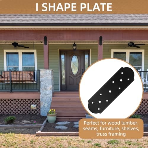 i shape steel flat bracket, 4 pcs 10" shown in use