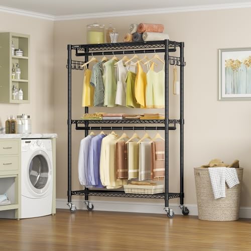 vipek r2 plus clothes rack heavy duty rolling shown in use