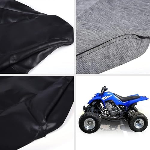 CNNELL Seat Cover Compatible with Yamaha 2001 2002 2003 2004 Raptor 660 Standard Synthetic Leather 1 Pc Black
