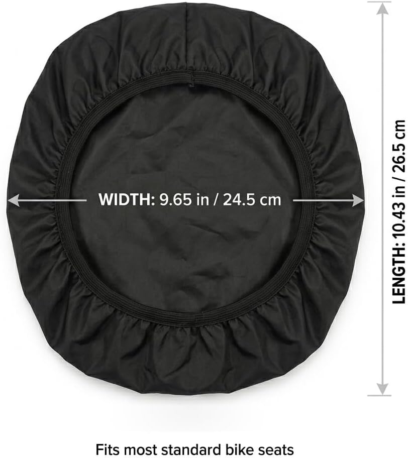 Bike Seat Rain Cover for City & Casual Bikes - Soft Silicone, Waterproof, Washable, Bicycle Seat Cushion Protector