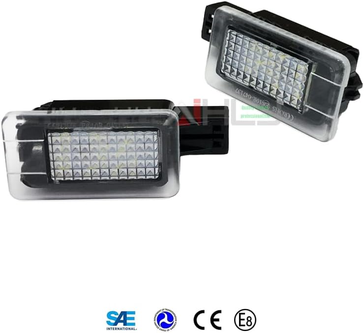 AJHLJ® 2Pcs LED Interior Lamp For Volvo V40 V60 S60 S80 XC40 XC60 XC70 XC90 White Door Courtesy Luggage Trunk Footwell Light Assembly