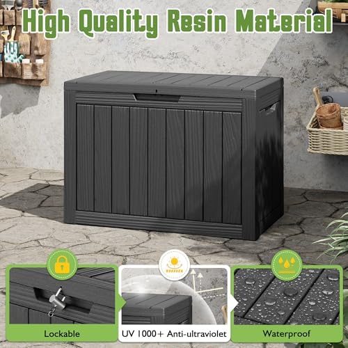 outdoor storage waterproof deck box for patio (45, close-up detail