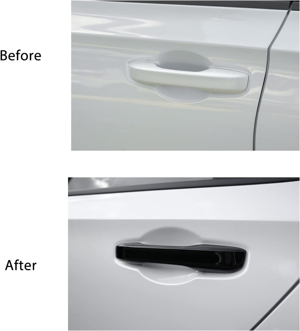 CKE Compatible with Honda Civic 2022-2026 for CR-V HR-V Accord 2023-2026 for Acura Integra ADX Accessories Upgraded Snap-on Car Exterior Door Handle Cover Trims Protector -Glossy Black