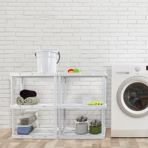 gracious living knect-a-shelf 3 shelf solid light duty, package contents