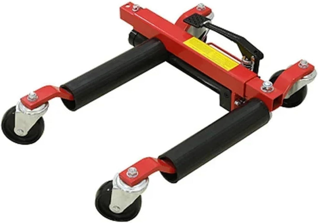 Car Mover Cart Moving Cars Car Dolly Tow 12" go Jacks Aluminum Mover Roller,Red 4pcs,Red 4pcs