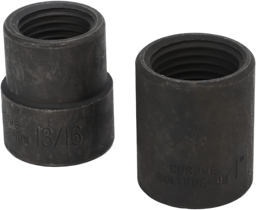 2PCS Emergency Wheel Lug Nut Removal Set, 19‑26mm Lug Nut Extractor with 1/2in Square Drive for Hand and Air Tools, Universal Locking Wheel Nut Remover for Cars Trucks