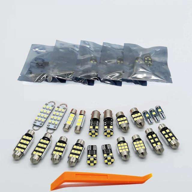 11Pcs Car Interior Light LED Kit,for Opel Vauxhall Corsa E 2015 2016 2017 2018 2019 Map Dome Trunk Glove Box Lamp