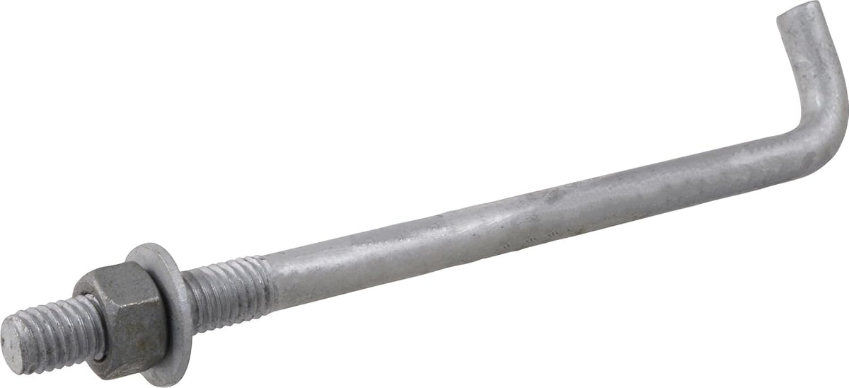 hillman anchor bolts, 5/8in x 12in, 10 pack, main product view