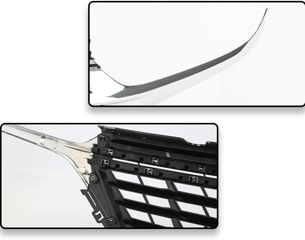 G-PLUS Front Bumper Grille Fit Chevy Equinox 2022-2023 Chrome ABS Plastic