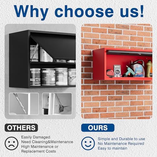 fesbos metal storage cabinet black&red wall cabinets with showing dimensions