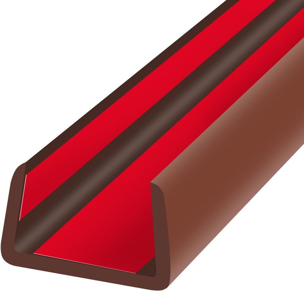 Rubber Edge Trim, Flexible Edge Banding, 3/4" U Channel Furniture Edge Protector