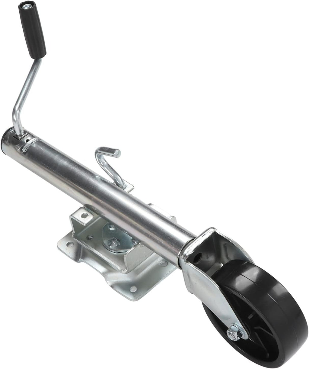 Tbest Duty Fold Up Trailer 1200lbs Trailer Tongue with 6in Wheel for RV JackFold Up is Galvanized Made of Rubber and Rustproof Height Lower Manufacturing Approx. Using.