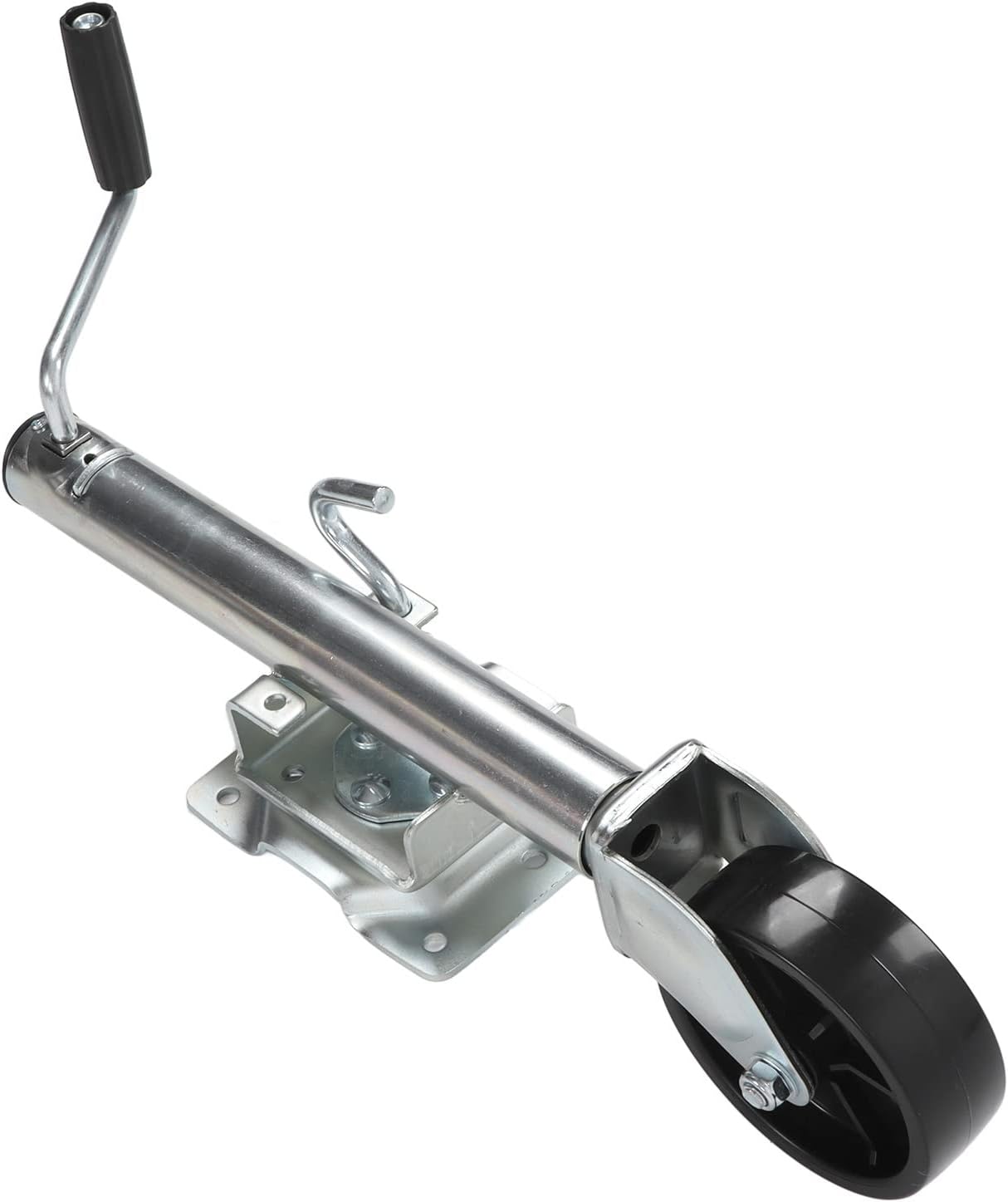 Tbest Duty Fold Up Trailer 1200lbs Trailer Tongue with 6in Wheel for RV JackFold Up is Galvanized Made of Rubber and Rustproof Height Lower Manufacturing Approx. Using.