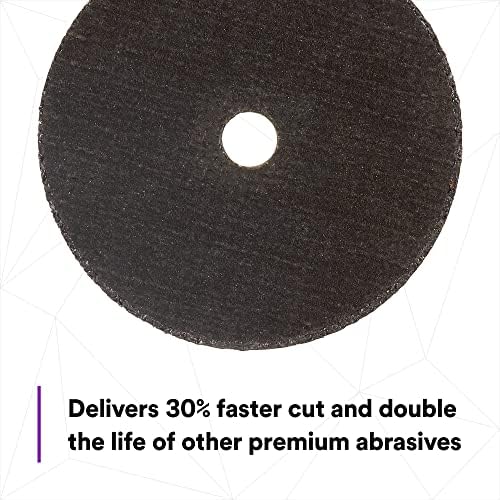 3m cubitron ii cut-off wheel, 33455, 3 in showing dimensions