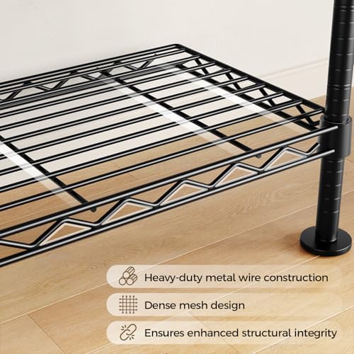 closet organizers and storage, 5-row heavy duty clothes, view 9