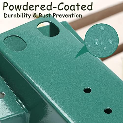 mofeez outdoor 4x4 compound angle brackets for deer showing dimensions