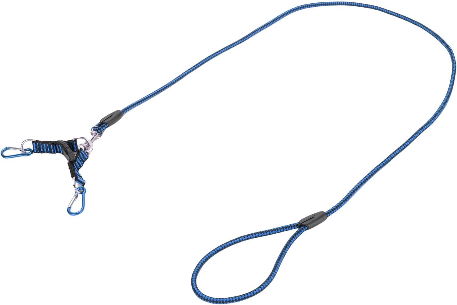 SUNGOOYUE RC Car Traction Rope, Nylon Winch Recovery Strap for 1:5 1:8 :10 RC Crawler, with Metal Hooks (Blue)
