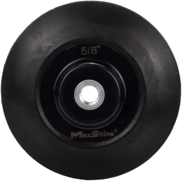 Maxshine 6" Universal Hook & Loop Rotary Backing Pad Polishing Plate (152mm) - Compatible with Universal Rotary Polishers - Sanding, Polishing, Buffing - Professional Grade for Car Care Detailing