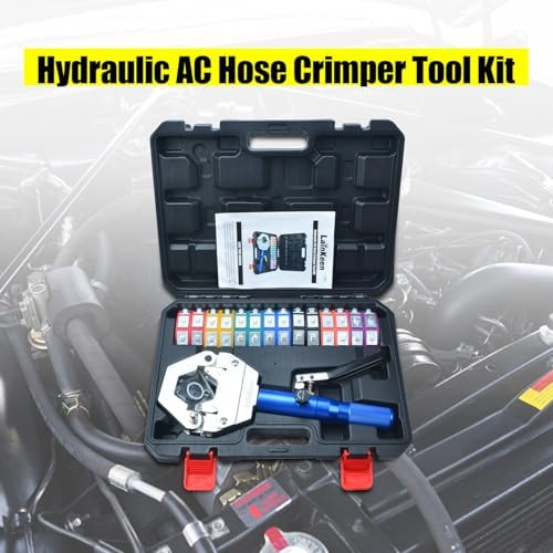 hydraulic ac hose crimper kit 71500 with snap-on, front angle view