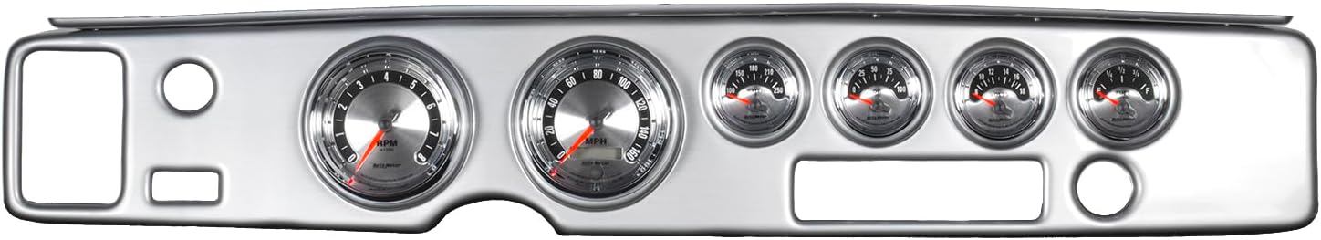 Auto Meter 7028 Gauge Kit (6 Pc, Firebird 70-81, Tach/Mph/Fuel/Oilp/Wtmp/Volt, American Muscle)