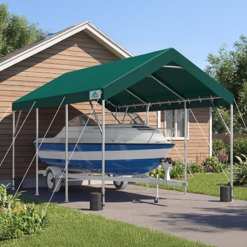 advance outdoor 12x20 ft heavy duty carport potable, view 9