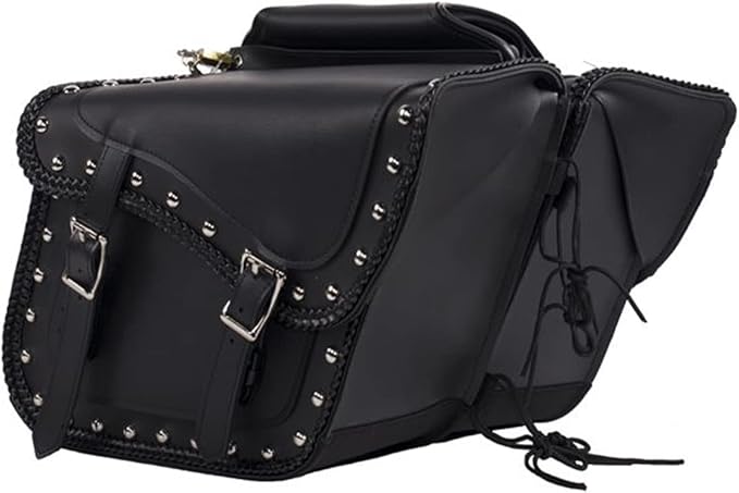 Synthetic Leather Motorcycle Luggage Bag - Image 2