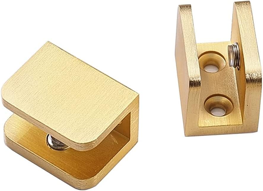 glass shelf clamp, gold u clamp bracket clip, package contents