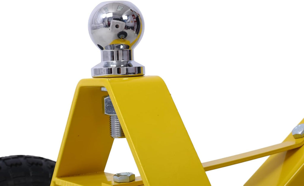 Trailer Dolly with Pneumatic Tires - 600 Lb. Maximum Tongue Weight Capacity,Yellow Color