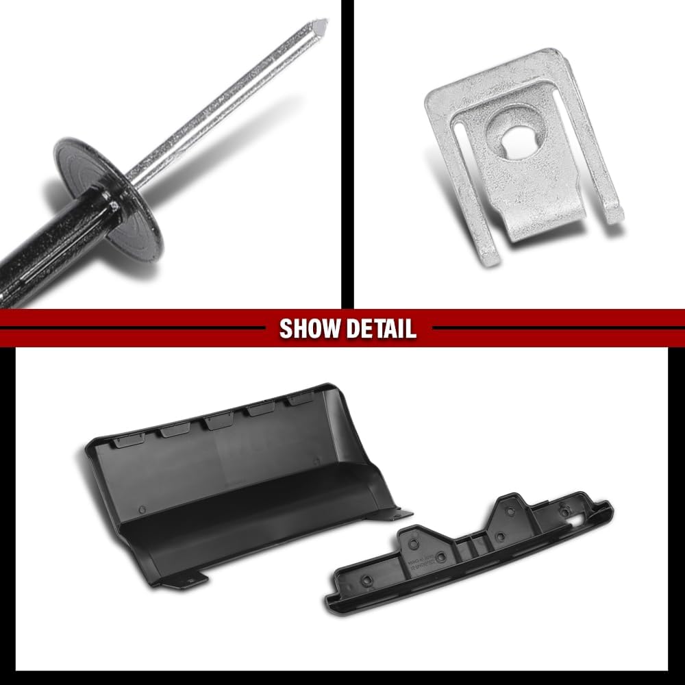 Rear Bumper Trailer Hitch Cover Compatible with Chevy Suburban/Tahoe 2015-2020 84025053, 23139222, 23139230 Black