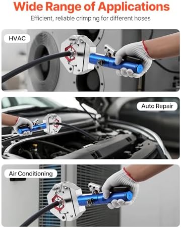 vevor hydraulic hose crimper, hydra-krimp ac hose crimper, package contents