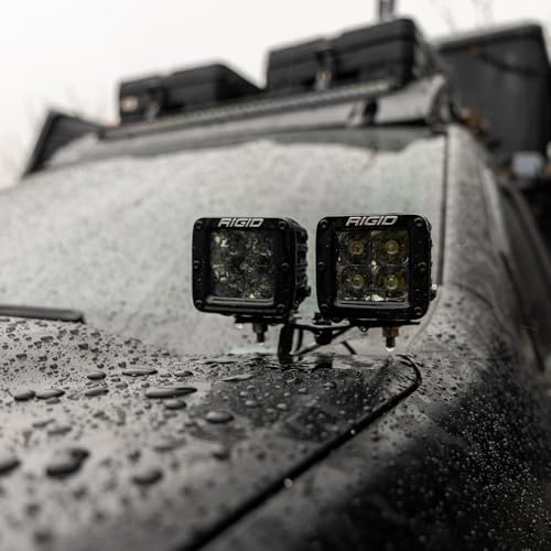 rigid industries d-series pro led light pods flood, view 9