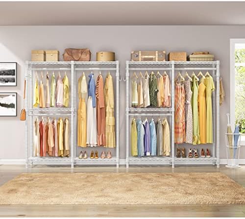 vipek v4 garment rack for hanging clothes heavy, front angle view