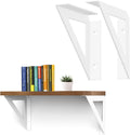 sogal white shelf brackets 6 inch, heavy duty, main product view