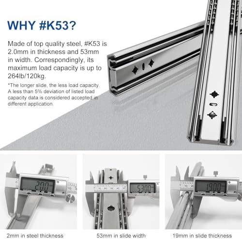 vadania #k53 36" soft close heavy duty drawer shown in use