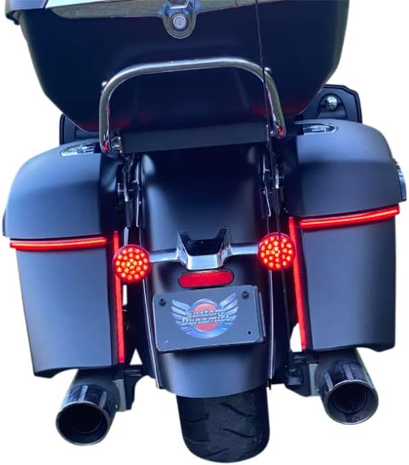 Custom Dynamics LED Saddlebag Lights for Indian Chieftain and Dark Horse (not Challenger) - Red