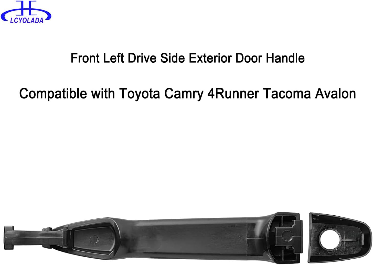 Front Left Drive Side Exterior Door Handle Compatible with Toyota Camry 2007-2011, 4Runner 2003-2009, 2005-2015 Tacoma, 2005-2012 Avalon