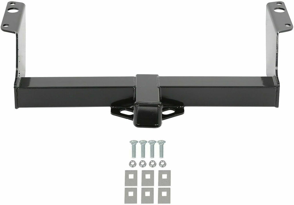 for Ford for Ranger 1983-2011, for Mazda for B3000 1994-2008 Class 3 Rectangular Trailer Hitch Towinig 2" Steel Rear Black 1 Piece Set LUCK000916