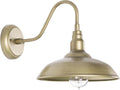 10 Inch Gooseneck Barn Light for Farmhouse, Brass Exterior Barn Style Light