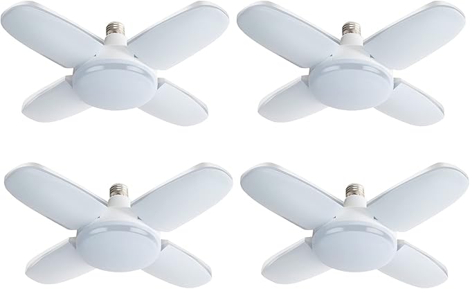 LED Garage Lights 4 Pack, 80W LED Shop Light by Coomoors