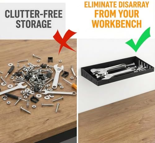 wall mount screwdriver organizer, plier organizer, hammer rack on a desk or shelf