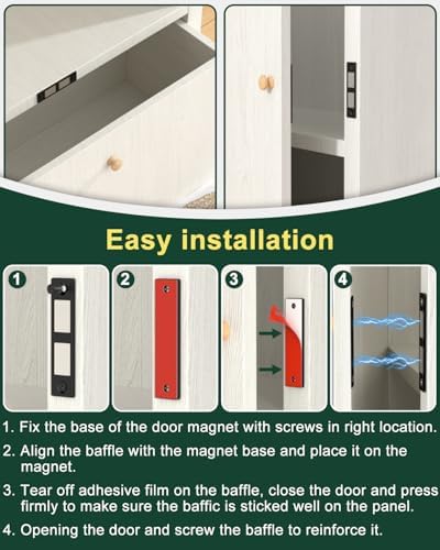 jiayi 30 lb ultra thin cabinet drawer door, front angle view