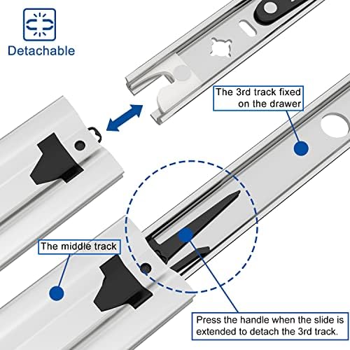 vadania #k53 36" soft close heavy duty drawer showing dimensions