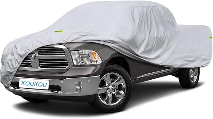 KouKou Truck Cover Waterproof All Weather, 6 Layers Full Pickup Cover, by focusonqualityservicehear