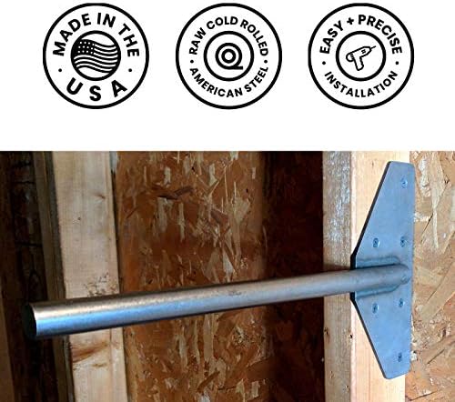 walnut wood works strongest floating shelf bracket, 200, package contents