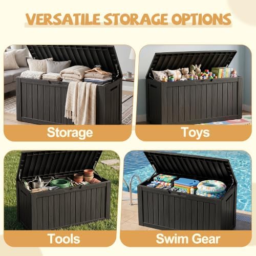 efu outdoor storage box, 160 gal gen 2 showing dimensions