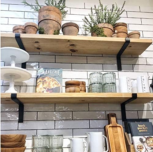 heavy-duty shelf brackets - premium construction grade 1/4" shown in use