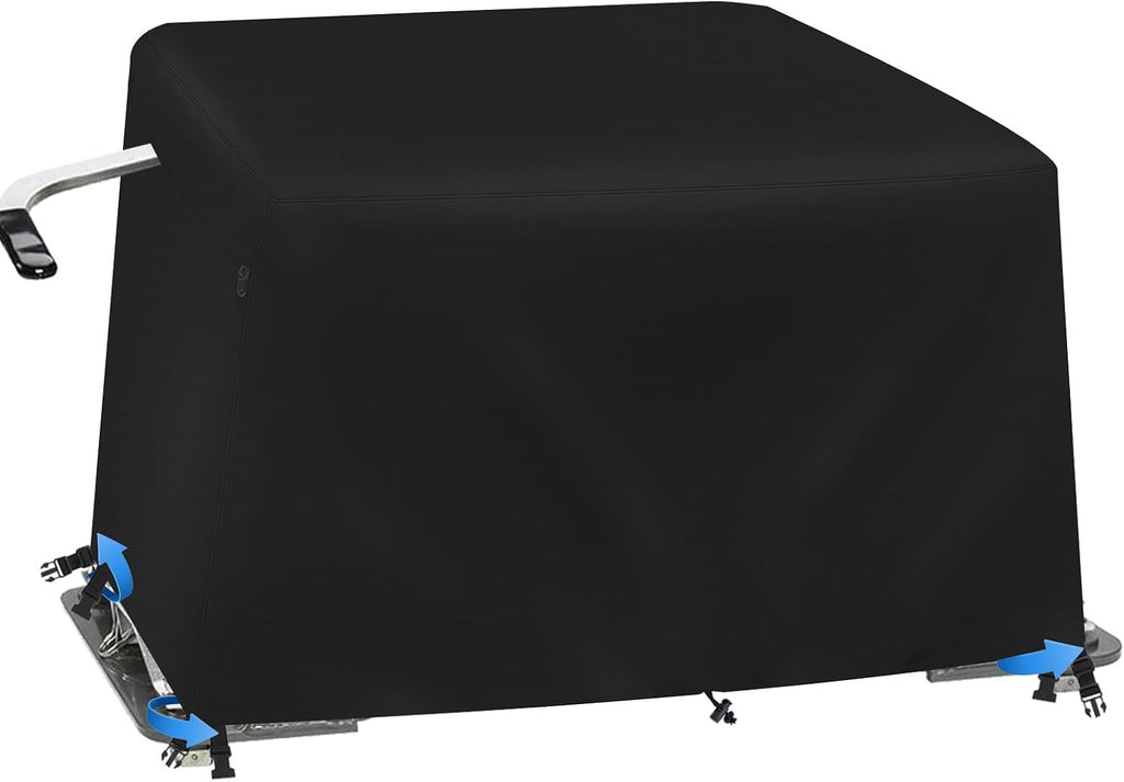 Waterproof 5th Wheel Hitch Cover for 15K-26K, 600D Oxford Fabric, Black