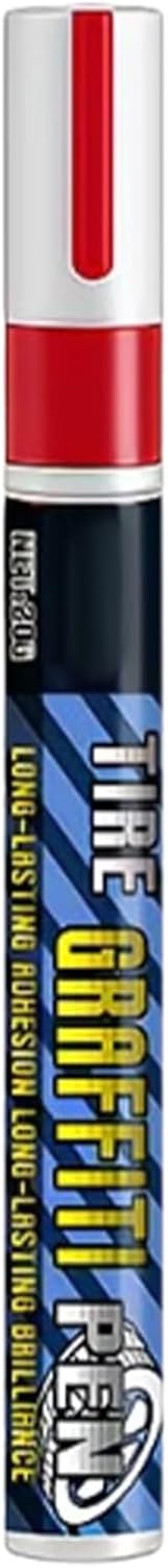 Tire Marker, Quick Drying And Non-Fading Markers, Red/White, Paint Pens, Car Wheel Paint, Versatile Automotive Use, For Drivers, Tire Customization, Branding, Or Show Decoration